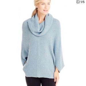 J. McLaughlin Light Blue Cashmere Poncho